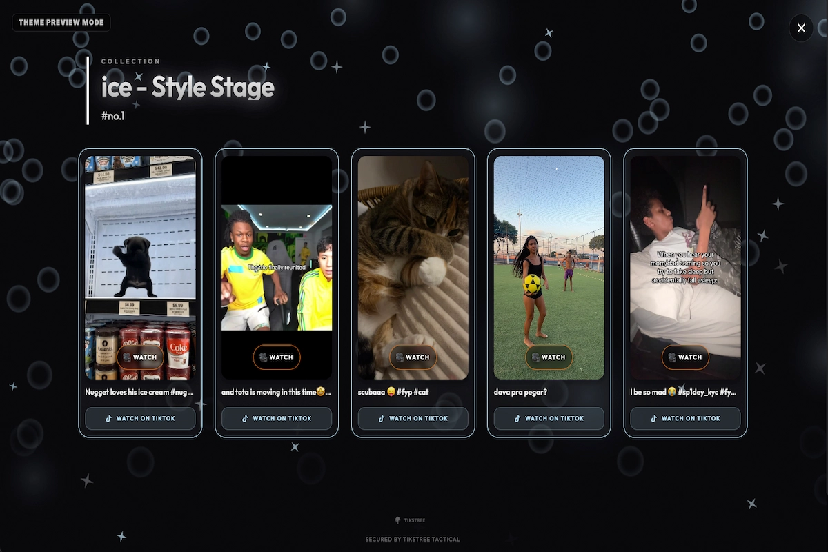 Ice theme preview