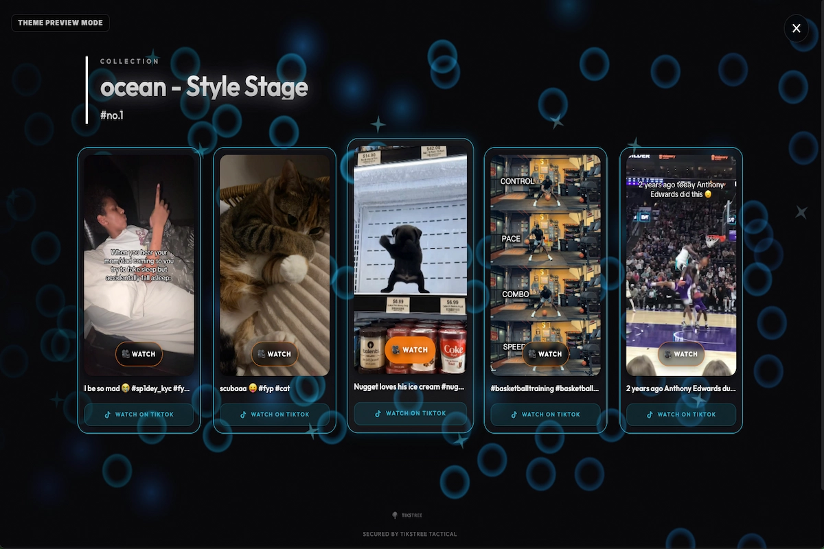 Ocean theme preview